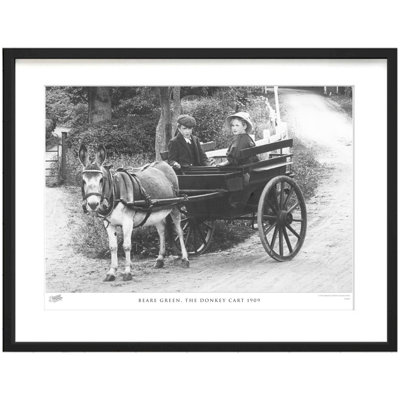 Beare Green, the Donkey Cart 1909 1 Piece Single Picture Frame Wall Art