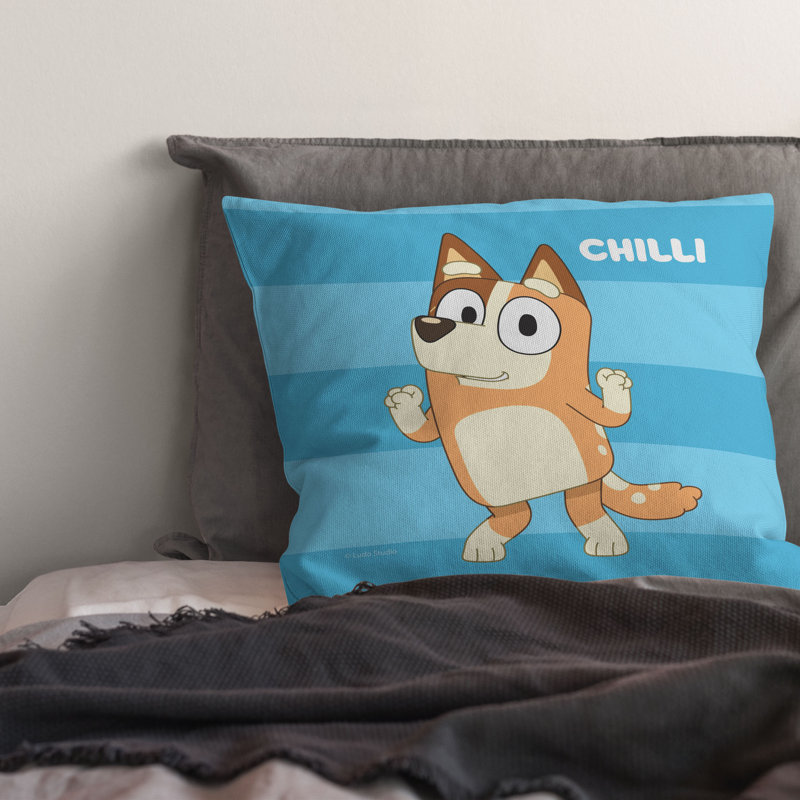 Bluey Roll Call Chilli Printed Throw Pillow