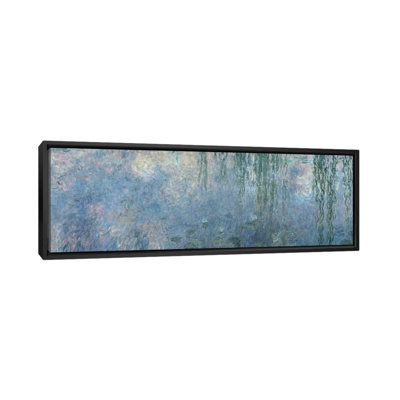 " Waterlilies: Morning With Weeping Willows, Detail Of The Central Section, 1914-18 " by Claude Monet Painting Print