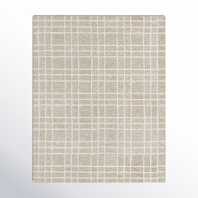 Alec Plaid Handmade Tufted Wool Brown Area Rug