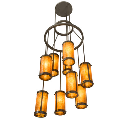 Lustre géométrique 9 lumières unique Erithon
