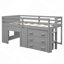 Lit mezzanine simple avec armoire et tablette-180795190