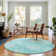 Premium Machine Washable Brittney Teal Rug