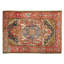 Tapis de cuisine intérieur / extérieur Lizia saumon / bleu marine / rose Heriz-930191662