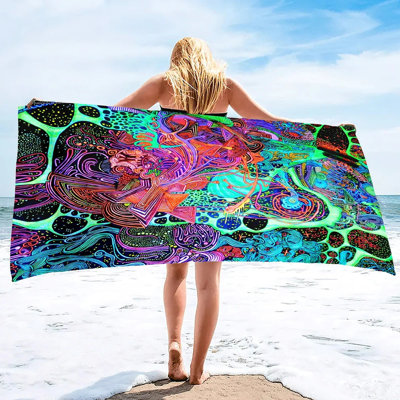 Serviette de plage Gothic Graffiti