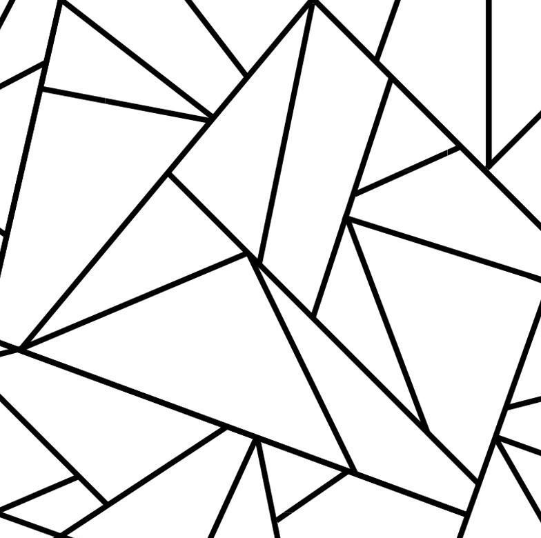 Origami Geometric Peel & Stick Wallpaper Roll by Jamie Graney, Black/White