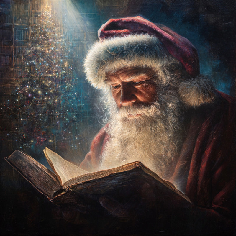 Toile de lecture Magical Christmas, H 40 po x l 40 po