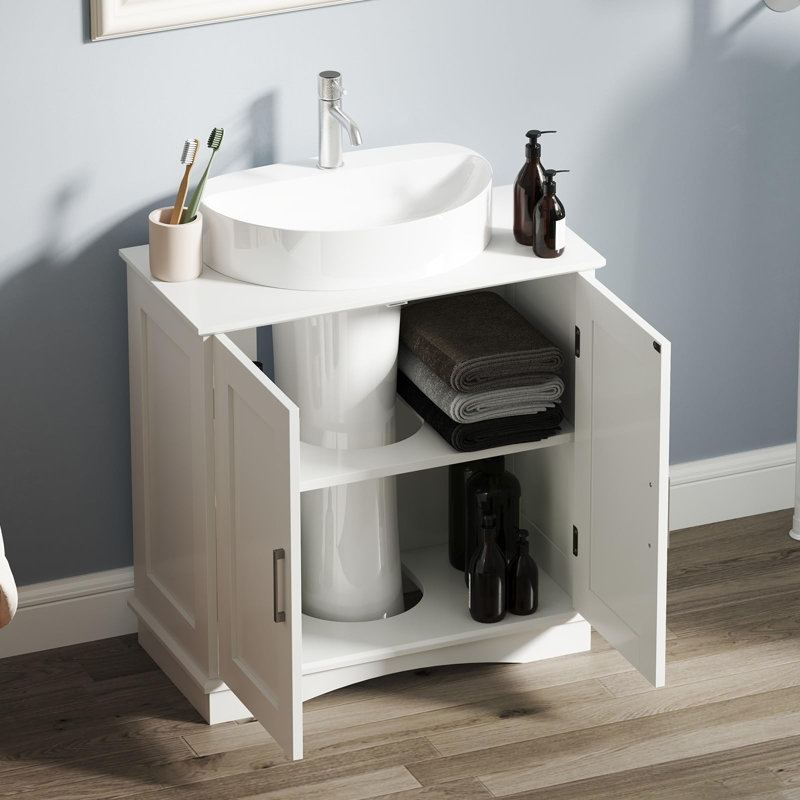 Freestanding Under Sink Cabinet, White