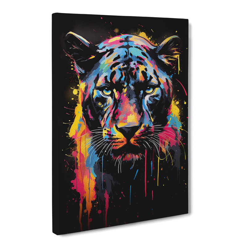 Panther Abstract - No Frame Print, 50cm H x 35cm W x 3cm D