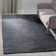 Phillis Vintage Leather Hand Woven Leather/Cotton Geometric Rug in Light Grey/Charcoal