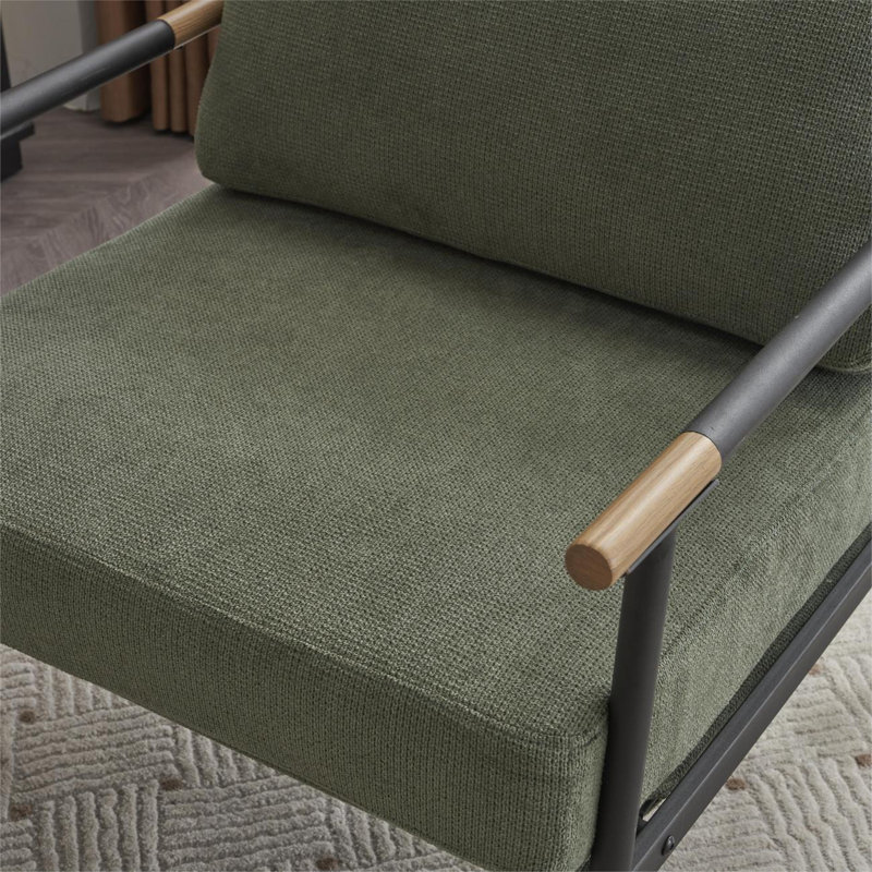 Chaise d'appoint Modern Modern, Chenille brun