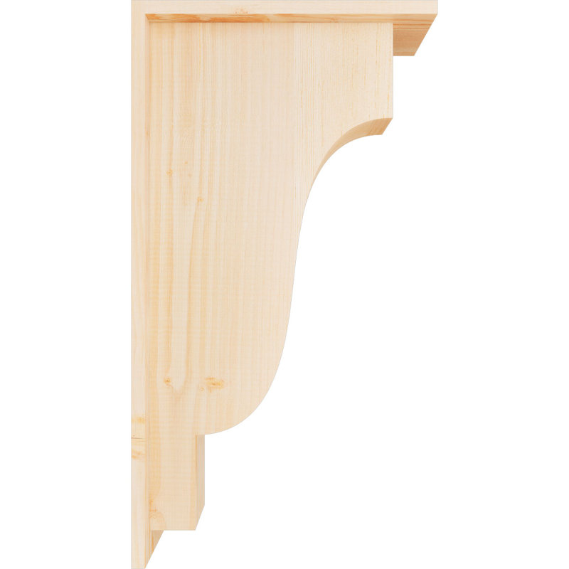 Corbeille Newport avec contre-plaque, H 26 po x l 5,5 po x P 14 po, Sapin de Douglas, Lisse