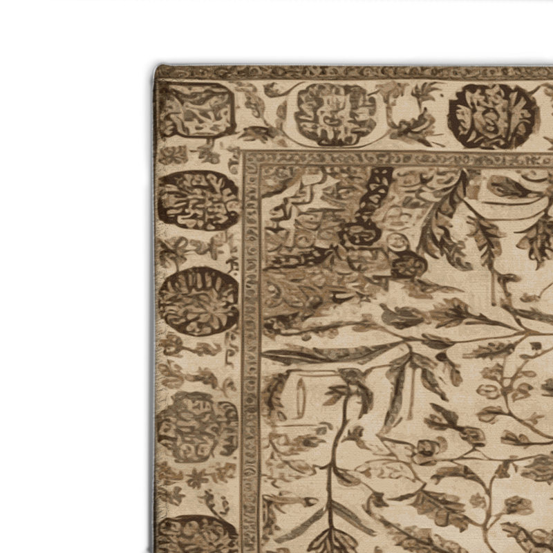 Nature Brown Indoor and Outdoor Area Rug, Rectangle 8' x 10'