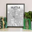 Seattle - No Frame Print-610606343