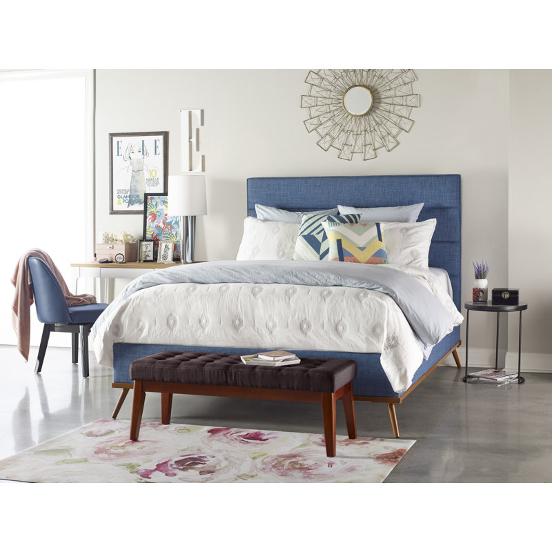 Panchetta Elle Decor Collette Con Contenitore | Imbottita E Buttonata | Stile Parisien | Per Letto O Ingresso | Facile Da Montare | Lino - 2