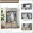 Hall Tree with Rattan Door, Shoe Bench, and Adjustable Shelf