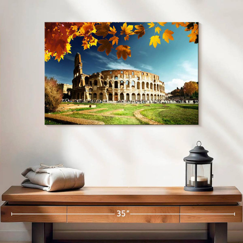 Lilie Colosseum In Autumn, 16" H x 24" W