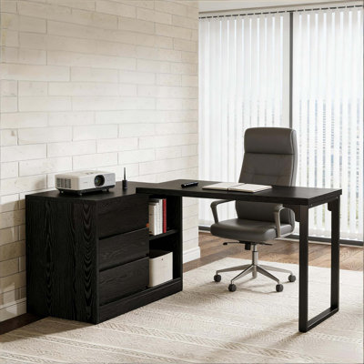 Reversible Corner Office Desk,L-Shaped Computer Desk,Executive Desk
