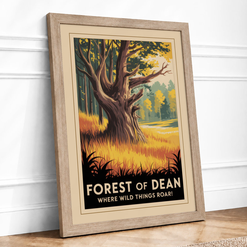 Forest Of Dean Vintage - Print, Oak, A3 - 42.0 x 29.7 cm