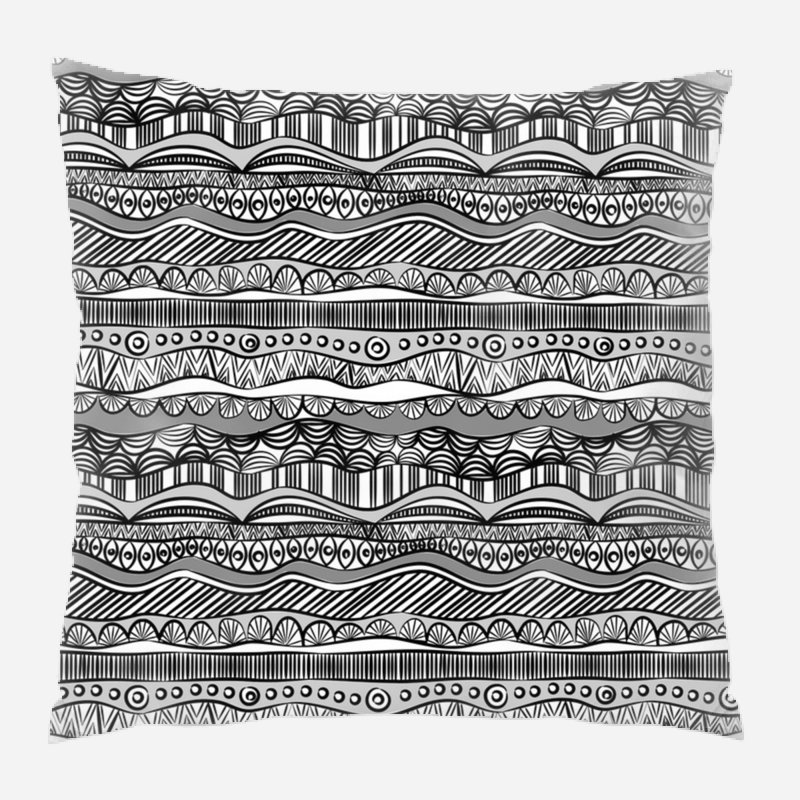 Coussin ethno, Intérieur