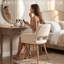 Chaise avec accoudoirs rembourrée Philodendron-910922119