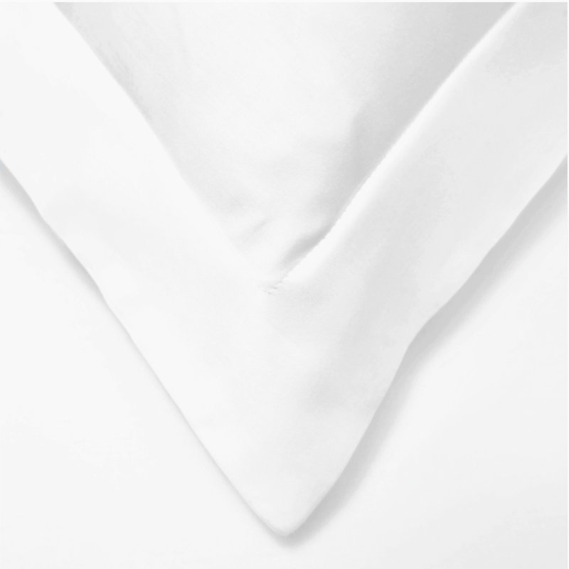 Sateen Solid Colour Duvet Cover, Cal. King Duvet Cover + 1 King Sham, White