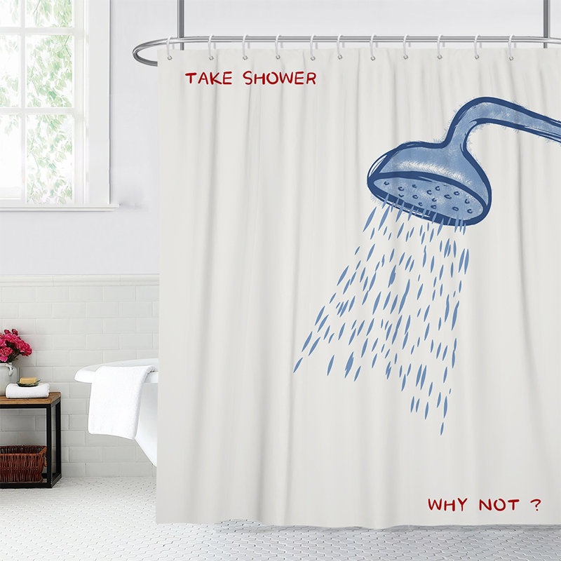 Rideau de douche en polyester