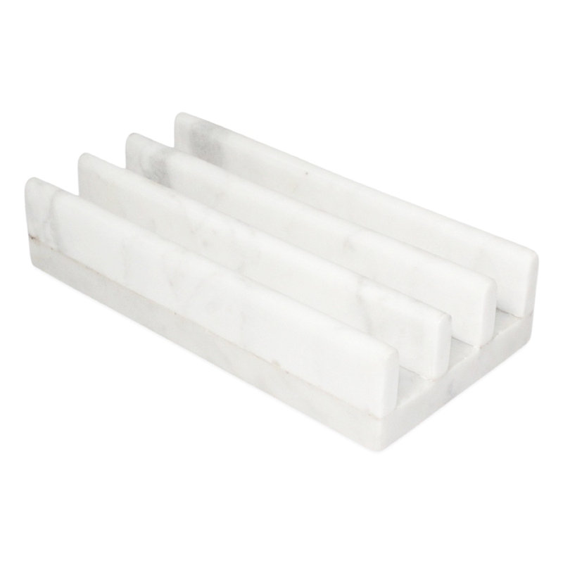 Support à découper en marbre blanc