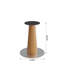 Pied de table conique en métal | Finition imitation bois | Pied de table rond robuste (pied seulement)