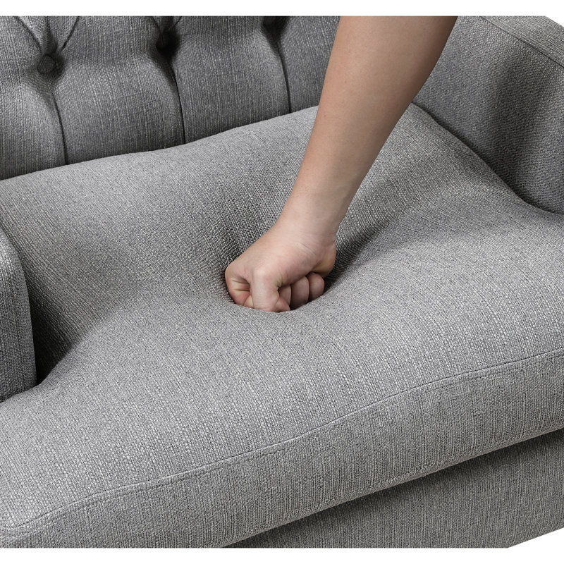 Fauteuil d'appoint texturé gris, Gris