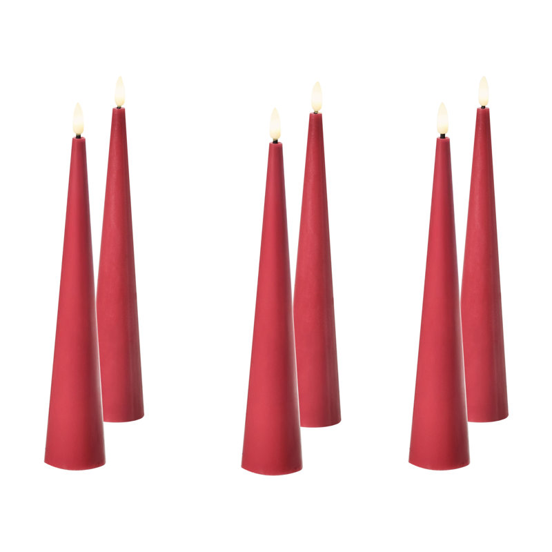 Decorative Accent Candle, Red