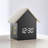 Digital House-Shaped Alarm Clock with Temperature Display & White LED Dimmer-1959033450