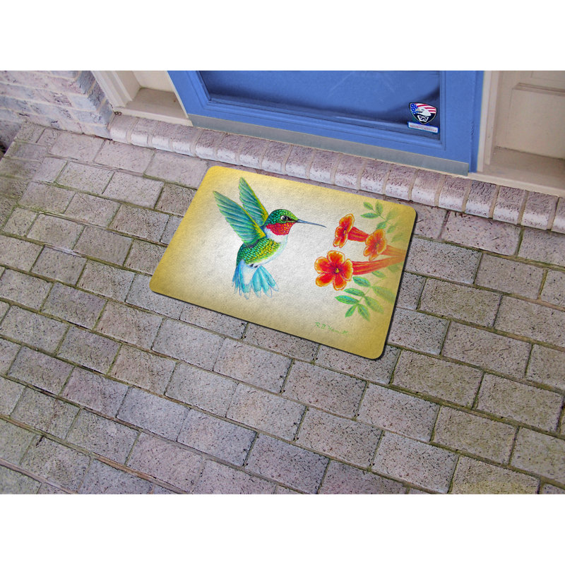 Tapis de porte pour l’extérieur anti-dérapant 18" x 26" à l’intérieur de l’dick hummingbird Lohmann