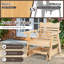 Chaise berçante d'extérieur en bois massif Aamanah