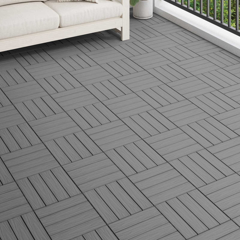 vidaXL 30 cm L x 30 cm W Tile, Grey