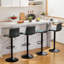 Tabouret de bar rotatif à hauteur réglable avec structure en métal-186712871-186712874