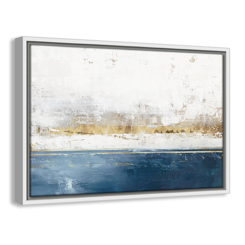 Golden Horizon II - reproduction de paysage par Casa Fine Arts, Blanc, H 13,5 po x l 19,5 po