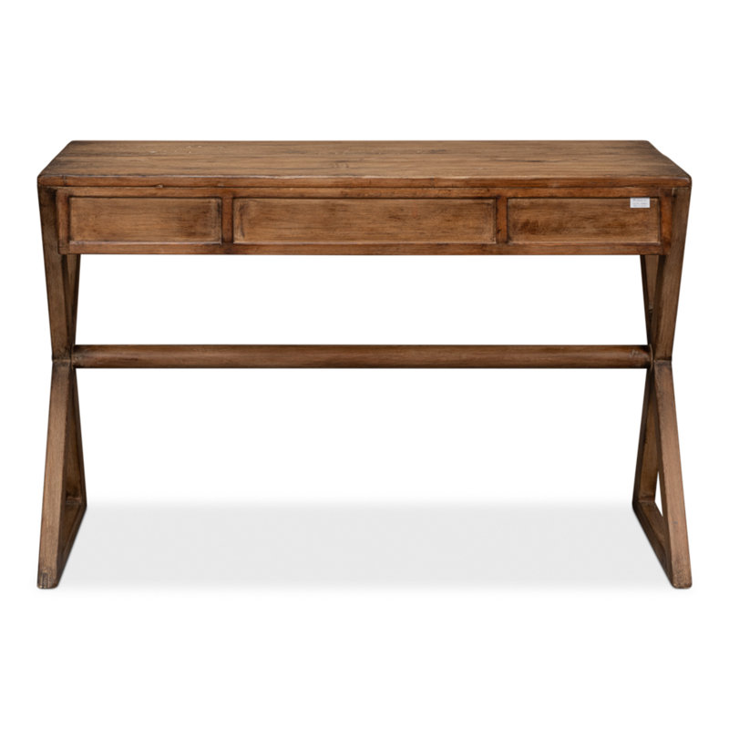 Kitchen Solid Wood Writing Desk, Brown