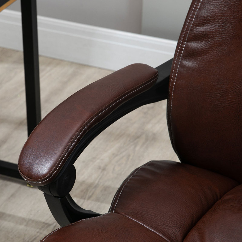 Fauteuil de bureau à haut dossier 5 modes, fauteuil de direction, fauteuil pivotant en similicuir