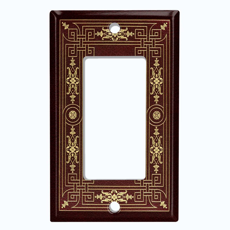 Patterned 1 - Gang Toggle Light Switch Standard Wall Plate