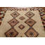 Tapis ivoire en laine fabriqué à la main tribal marocain 7 x 10