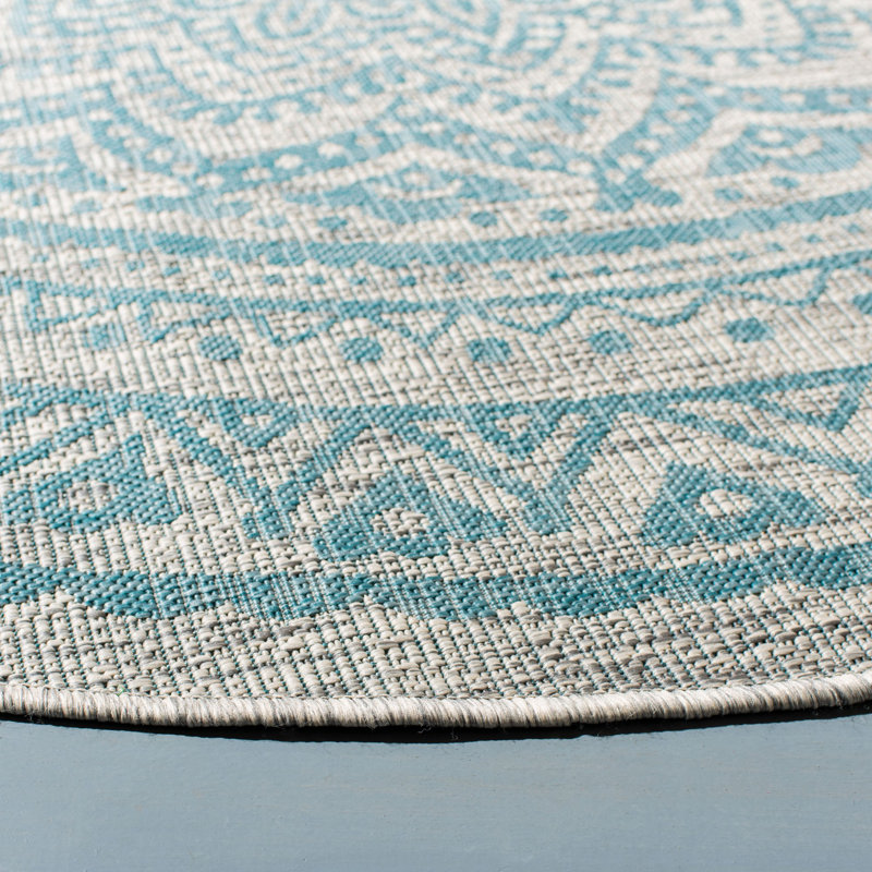 Tapis d'intérieur / extérieur Amedee Performance, Rond 6 pi 7 po
