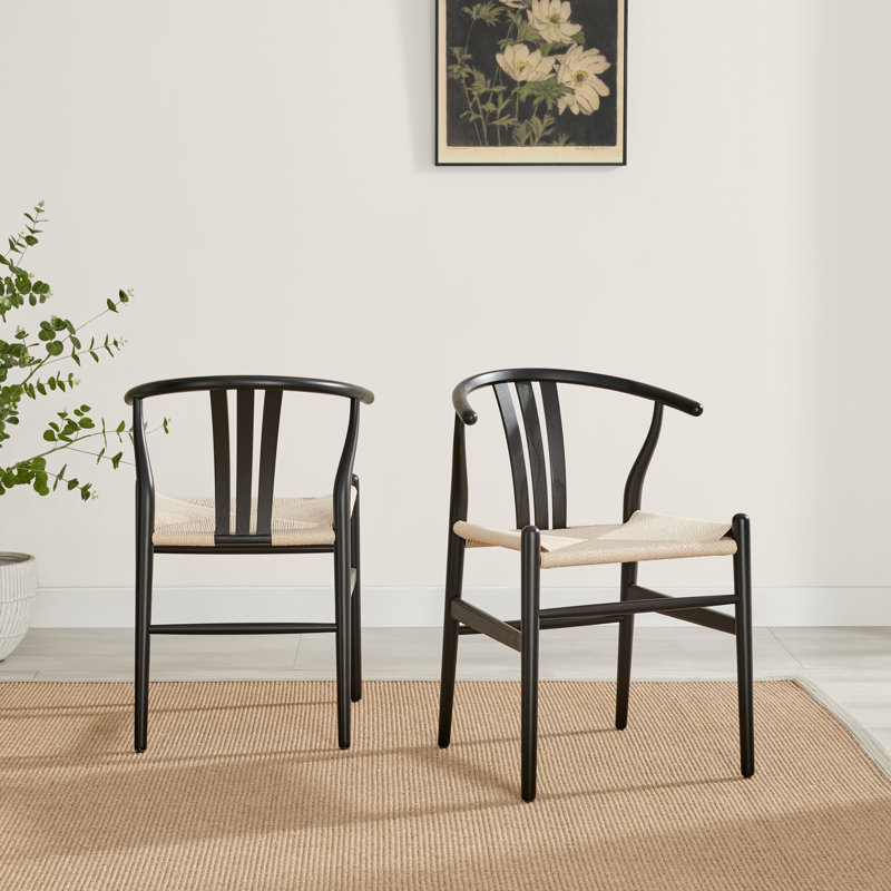Eriksson Rectangular Solid Wood Extending Table & Carlton Wishbone Dining Chairs - Scandi Inspired, 8