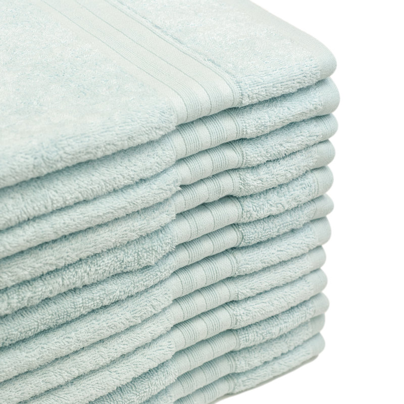 Serviette essuie-mains 100% coton amneet, Verre turquoise