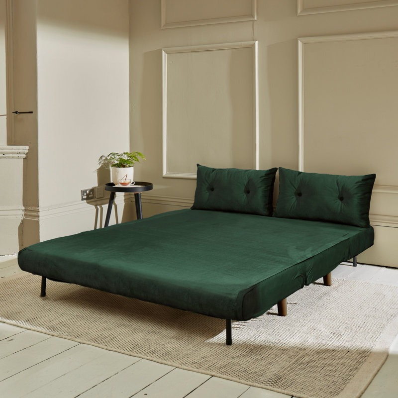 Trahan Small Double Sofa Bed, Green