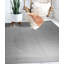 Gray Hand-Knotted Wool Linear Eclipse Abstract Modern Contemporary Carpet Rug-439297094