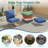 Outdoor Deep Seat Cushion Set Of 3, 23" X 24" X 4" High-Density Foam Patio Chair Cushion, Water-Repellent & UV-Resistant Olefin Fabric Cushion For Chair, Sofa, Loveseat, Patio Furniture-975267650