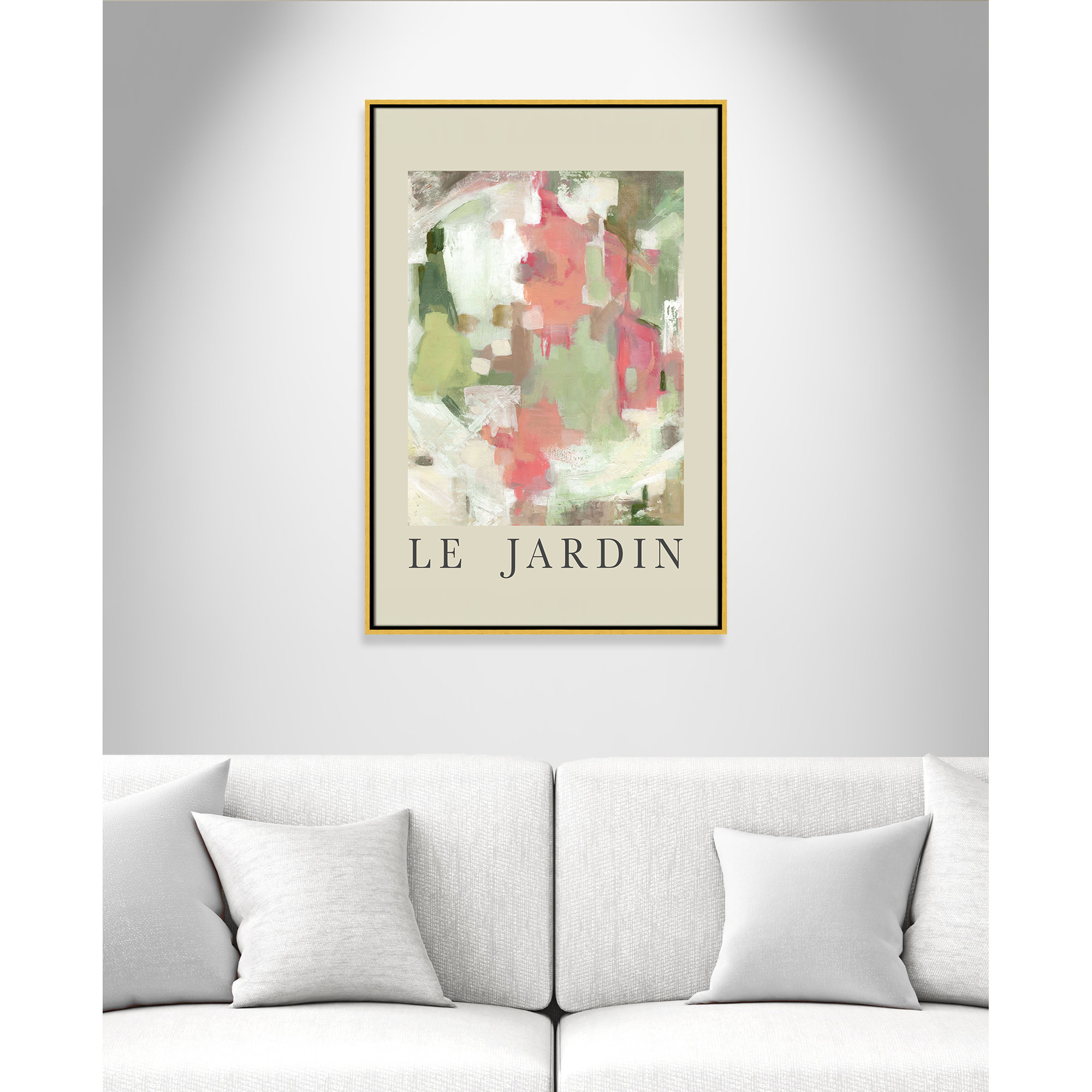 Botanical Poster Collection " Le Jardin " by Carol Robinson, 37.5" H x 25.5" W x 2" D, No, Gold Floater Frame