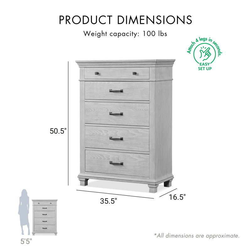 Avallon 5-Drawer Chest