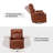 Manning 29.6" Wide Genuine Leather Manual Recliner-624662776